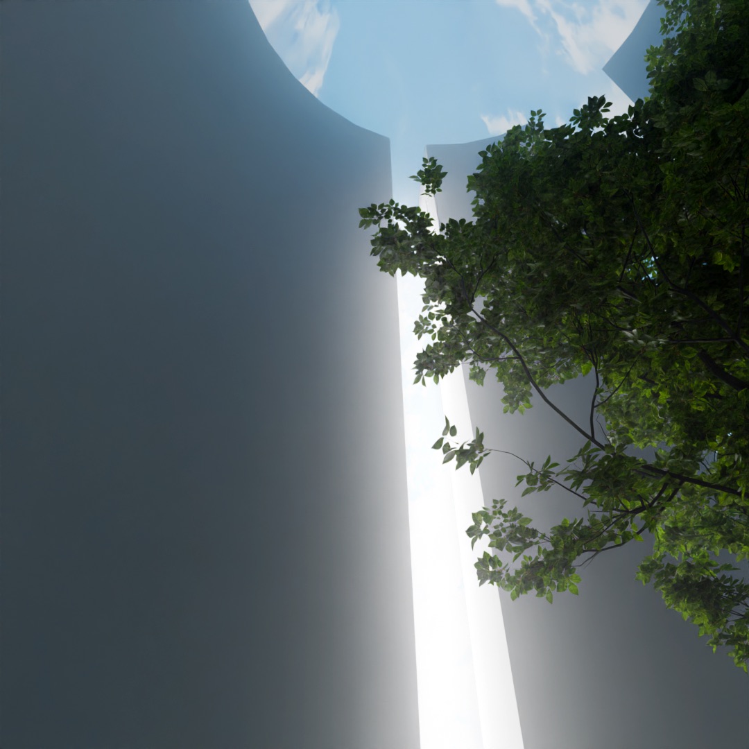 Serenity Circle Garden with water meditation space in Spain by MI Architects, 2024